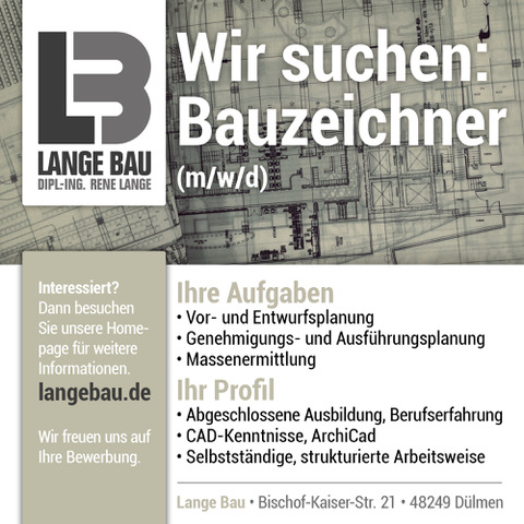 Bauzeichner gesucht