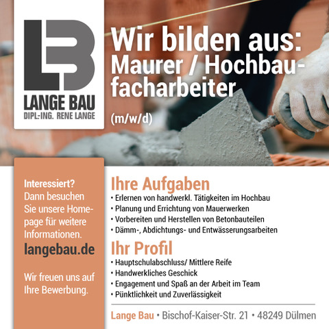 Maurer Azubi gesucht