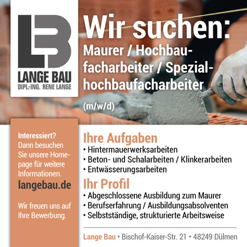 Maurer gesucht
